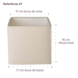 Cúpula Abajur Luminária de Tecido Algodão Soquete Nacional Ref 47 Bege - 3