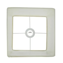 Cúpula Abajur Luminária de Tecido Algodão Soquete Nacional Ref 47 Bege - 4