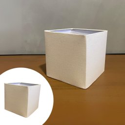 Cúpula Clássica de Abajur Luminária 15x15x15cm de Tecido Algodão Soquete Nacional Ref 47 - 1