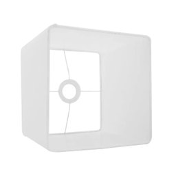 Cúpula Abajur Luminária de Tecido Algodão Soquete Nacional Ref 47 Branco - 4