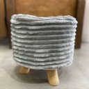 Ver imagem 1 de Puff de Veludo Pequeno Redondo Decorativo Bea Decor