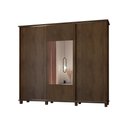 Ver imagem 1 de Roupeiro/Armário/Guarda Roupas/Organizador BEN Com Espelho Central 3 Portas de Correr 4 Gavetas Com 