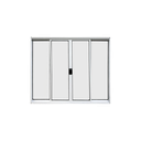 Ver imagem 1 de Vitrô 4 Folhas de Correr Aluminio Branco 1,20x2,00 Linha 18 Modular