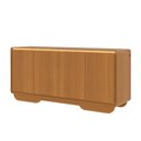 Ver imagem 6 de Buffet Aparador Sala de Jantar 4 Portas Arcus 180 cm Orgânico com LED - Cedro