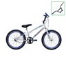 Bicicleta Aro 20 Aero Cross Infantil Bmx Freestyle - Varias Cores - Branco com Azul - 3