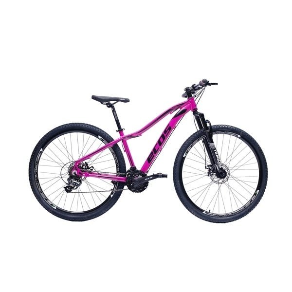 Bicicleta Aro 29 Feminina Ecos Safira 24V Câmbios Shimano Freio Hidráulico - Fúcsia - 15 - 1