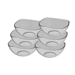 Pote Sobremesa Trio Conjunto 06 Unidades Crippa Transparente - 1