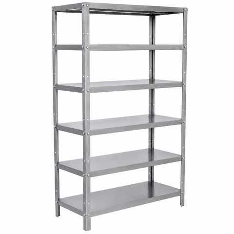 Estante 6 Planos Lisos Inox 430 | 110×48,5x180cm