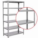 Ver imagem 2 de Estante 6 Planos Lisos Inox 430 | 110×48,5x180cm
