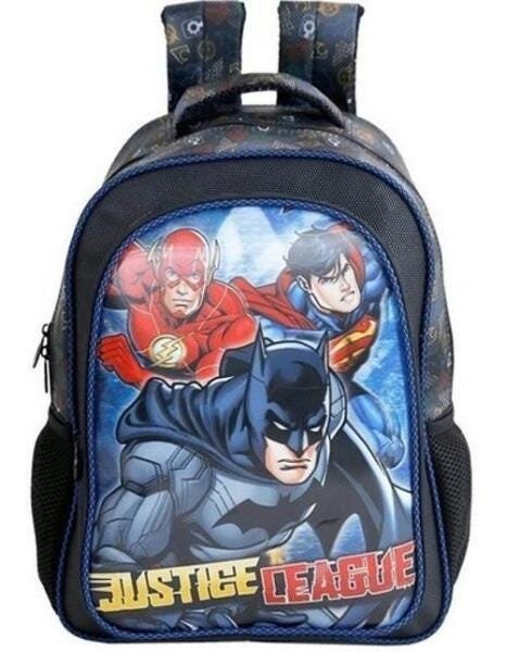 Kit Liga Da Justiça Mochila + Lancheira Infantil - Xeryus - 2