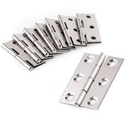 Kit 10 Dobradiça Inox Pequena, Não Enferruja 4,5cm - 8