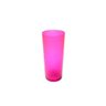 Kit 20 Copos Long Drink De Acrílico Colorido Pink 330 Ml - 1