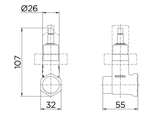 Kit Acabamento Nova Pertutti 1/2 a 1" + Registro Docol - 5