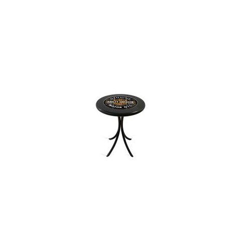 Mesa Madeira Azulejo 60cm - Bistrô Fixa 78cm - Preta - Harley Davidson
