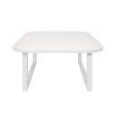 Ver imagem 4 de Mesa De Centro Lateral De Apoio Para Sala Estar Square Branco Laca