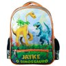 Mochila Costas Dinossauro Resistente Poliester - Laranja - 1