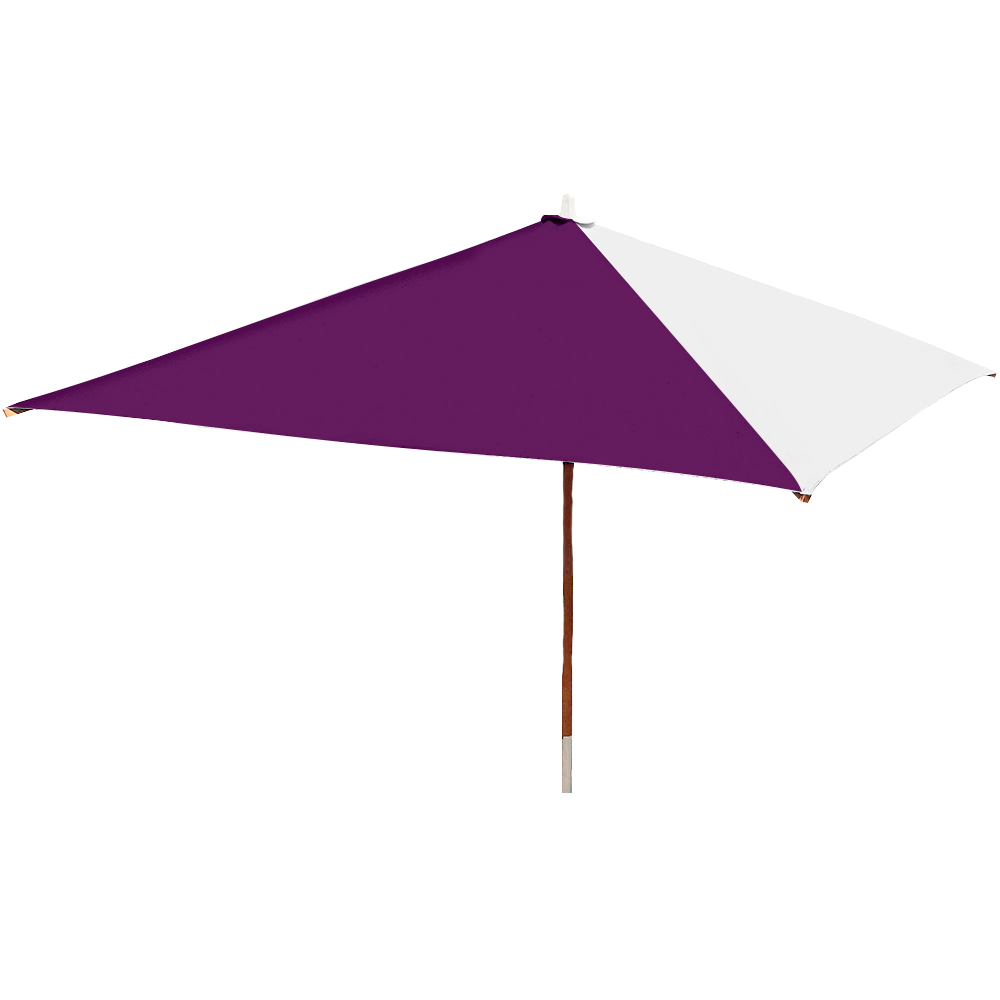 Ombrelone 2x2 Solasol Quadrado - Bicolor - Roxo - 1