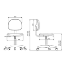 Ver imagem 4 de Cadeira de Escritório Secretária 100%nacional S/braço Courvin