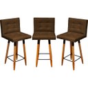 Ver imagem 1 de Kit 3 Banqueta Grace Para Cozinha Gourmet Ou Balcão Área Gourmet Pés Palito Corino