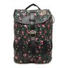 Mochila Feminina Capricho 48914 Floral Retro Tampa Original - Preto - Capricho - 1