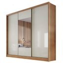 Ver imagem 2 de Guarda Roupa Casal Medelim com Espelho e Cômoda Seul Cumaru 25 Fendi - Novo Horizonte