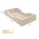 Ver imagem 4 de Cama Infantil Espumada Clara Premium Conforto Quarto da Criança Proteção Moderna Luxo Cor Bege