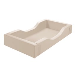 Cama Infantil Espumada Clara Premium Conforto Quarto da Criança Proteção Moderna Luxo Cor Bege - 2
