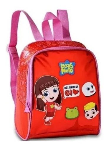 Mochila Gi Neto Infantil Com Lancheira E Estojo - Clio - Vermelho - 3