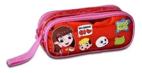 Mochila Gi Neto Infantil Com Lancheira E Estojo - Clio - Vermelho - 4