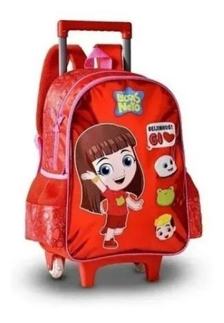 Mochila Gi Neto Infantil Com Lancheira E Estojo - Clio - Vermelho - 2