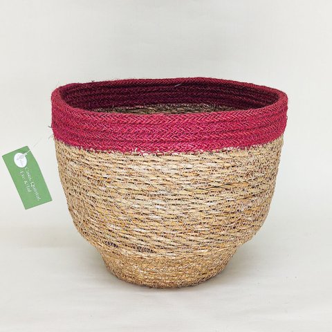 Cesto de Fibra Natural Redondo 79207:G