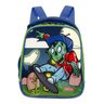 Kit Mochila Zumbi Monstrinho Escolar Infantil Costas G - 4