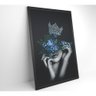 Quadro Mulher Com Coroa E Flores 80x120 Cm Adesivo - 7