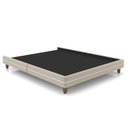 Ver imagem 1 de Cama Queen Base Box 160cm Many P02 Veludo Bege - Mpozenato