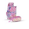 Kit Mochila Holográfica Unicórnio Com Rodinhas + Estojo - 1