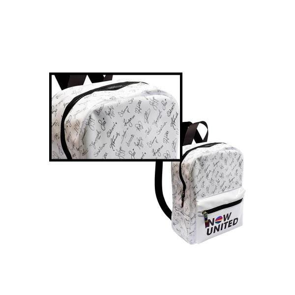 Kit Mochila E Estojo Now United Cristal Branca Passeio Pop - 6