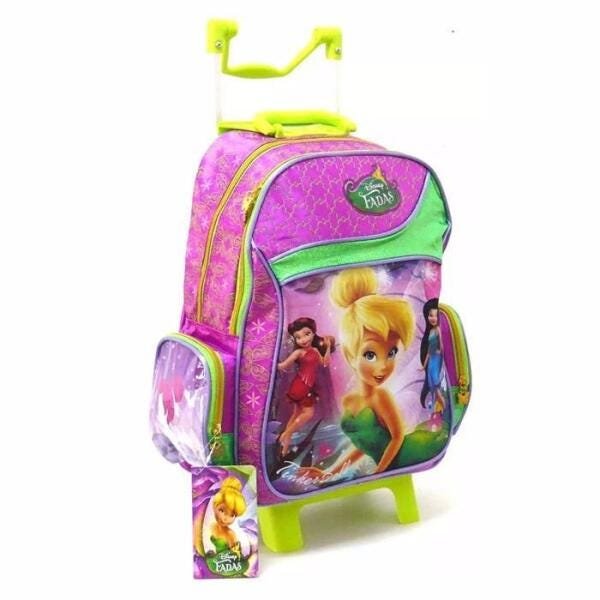 Kit Mochila Fadas Disney Infantil Com Lancheira E Estojo - 4
