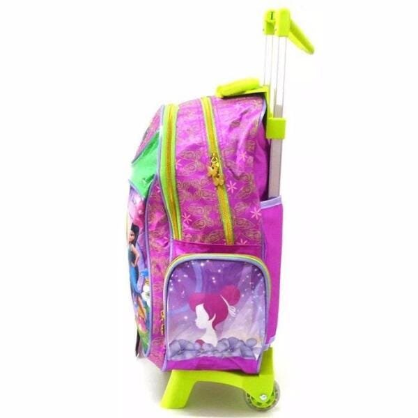 Kit Mochila Fadas Disney Infantil Com Lancheira E Estojo - 3
