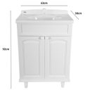 Ver imagem 2 de Gabinete Para Banheiro Com Lavatório Branco | 02 Portas | Astra