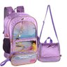 Kit Mochila Costas Sereia Paete Lancheira E Estojo Lilás - 1