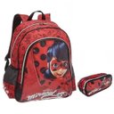 Ver imagem 1 de Kit Mochila Escolar Ladybug Tam G Costas Com Estojo