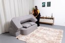 Ver imagem 6 de Sofá Cama 2 Lugares Bouclê Cinza 200cm