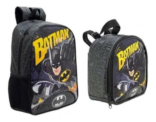 Kit Mochila De Costas Batman Teen + Lancheira - Xeryus - 1