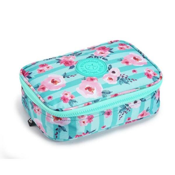 Kit Mochila Feminina Floral Acqua G Com Lancheira E Estojo - 4