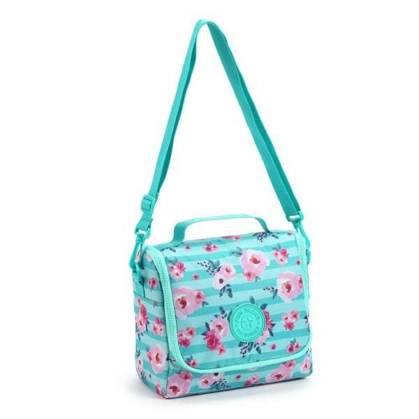 Kit Mochila Feminina Floral Acqua G Com Lancheira E Estojo - 3