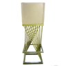 Kit 02 Banquetas Luma Base de Ferro Sued Bege - D'classe Decor - 6