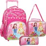 Kit Mochila De Carrinho Lovely Princess + Lancheira E Estojo - 2