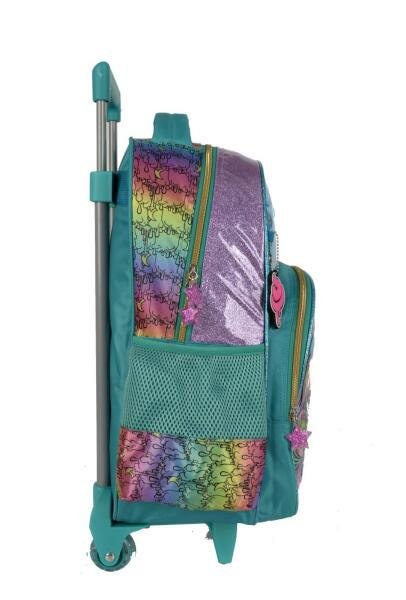 Kit Mochila Rodas 35102 Poopsie Verde Água Slime e Lancheira - 3