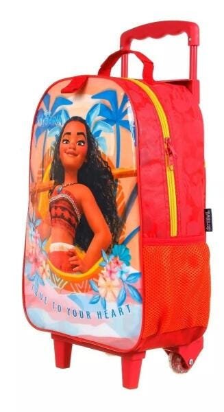 Kit Mochila Rodas Moana Infantil Lancheira Estojo Sombrinha - 2