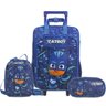Kit Mochila De Rodinha Lancheira E Estojo Pj Masks Cat Boy - 1
